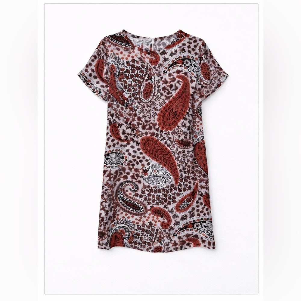 ❤️ Red Paisley Dress
